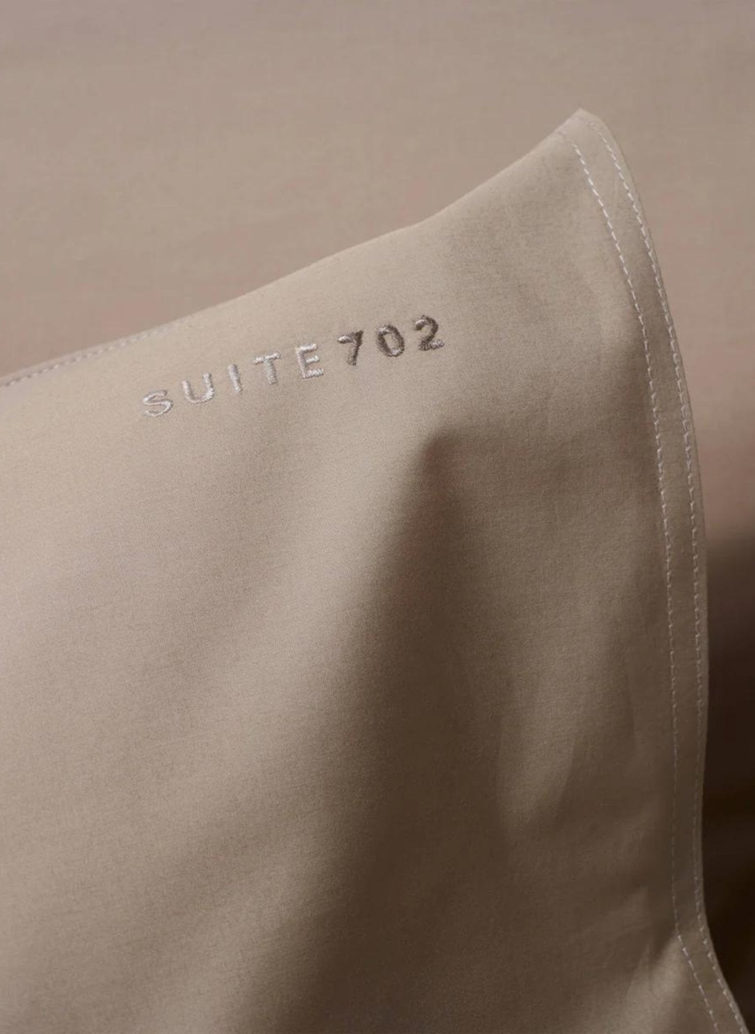 Suite702 Kissenbezug 100% Baumwolle Beige - hei - kju