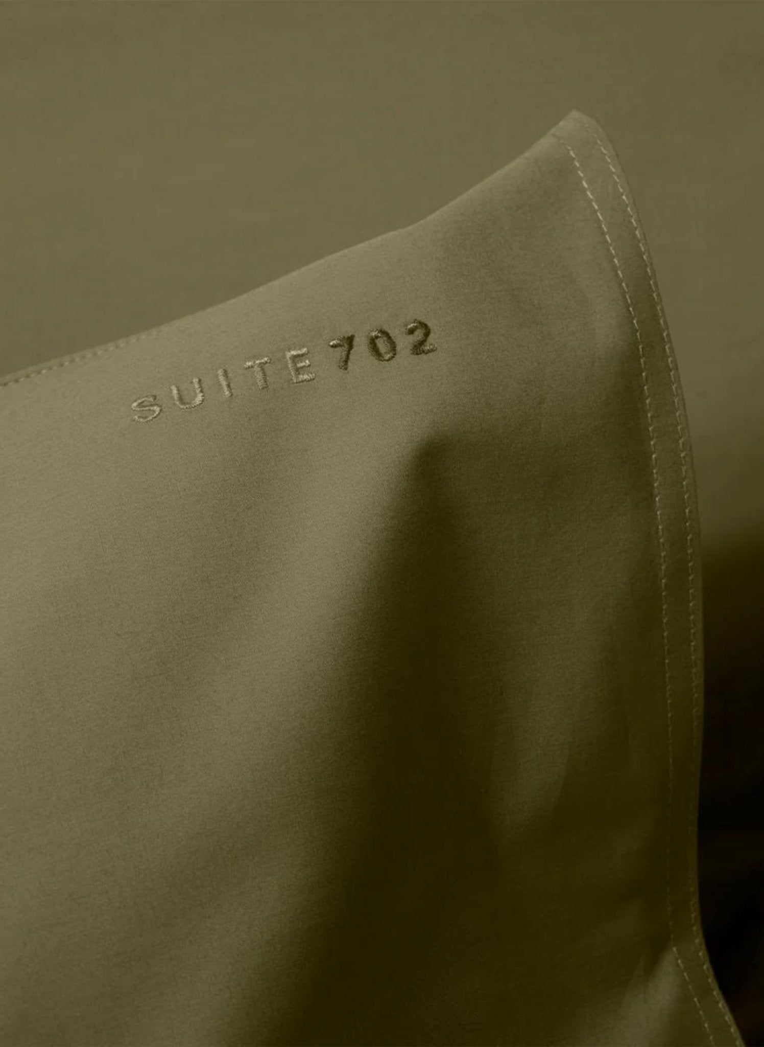 Suite702 Kissenbezug 100% Baumwolle Olive - hei - kju