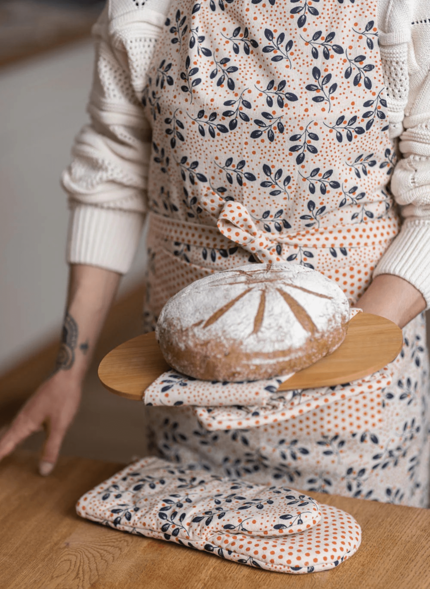 Tranquillo Geschirrtuch LEAVES (Bio - Baumwolle) - hei - kju