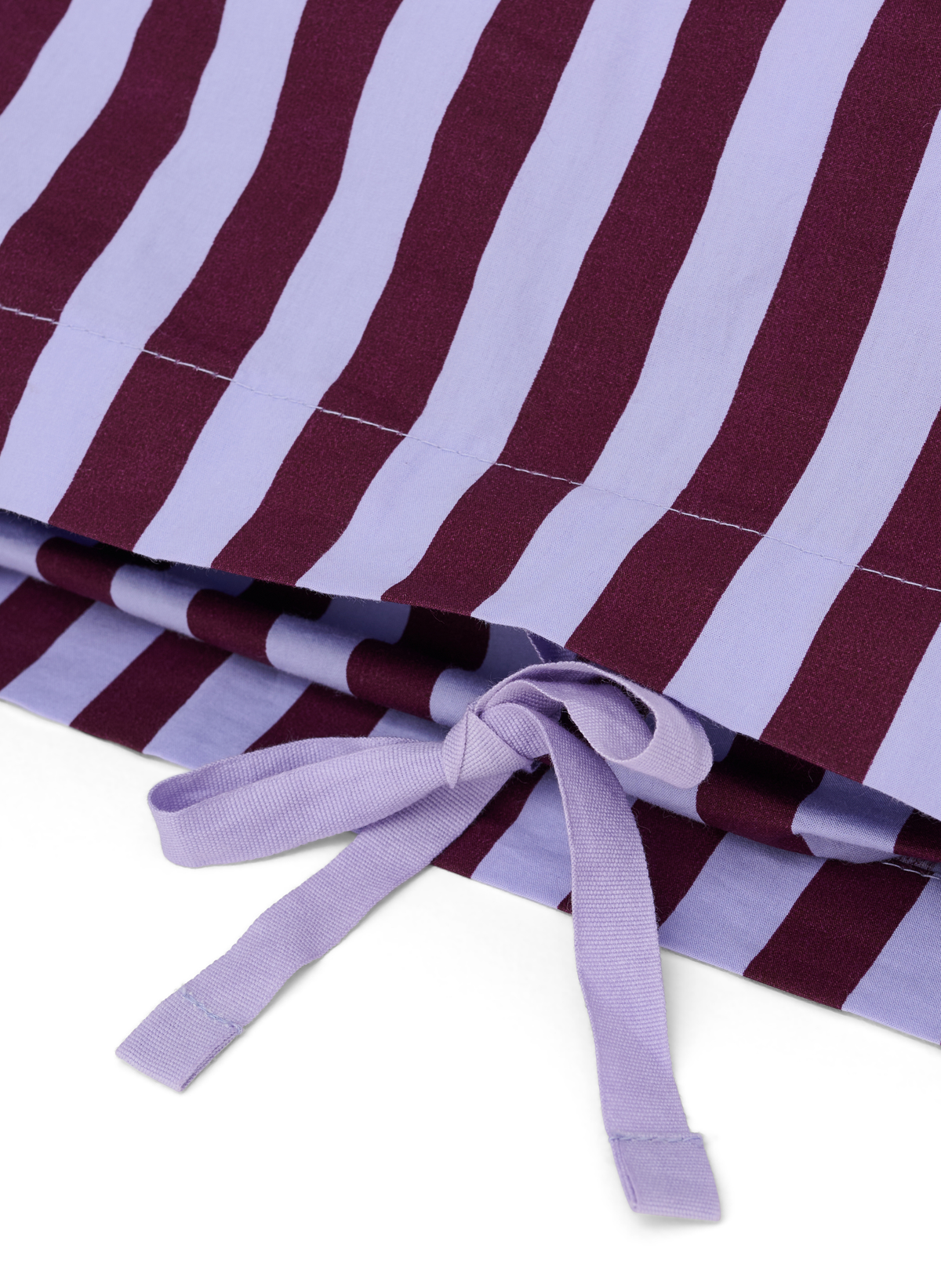 Bongusta Percale Bettwäsche Set Weinrot & Lavendel