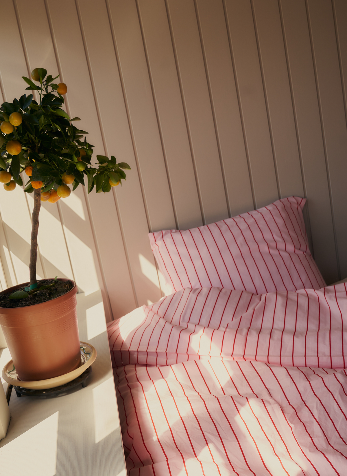 Bongusta Percale Bettwäsche Set Rosa & Rot
