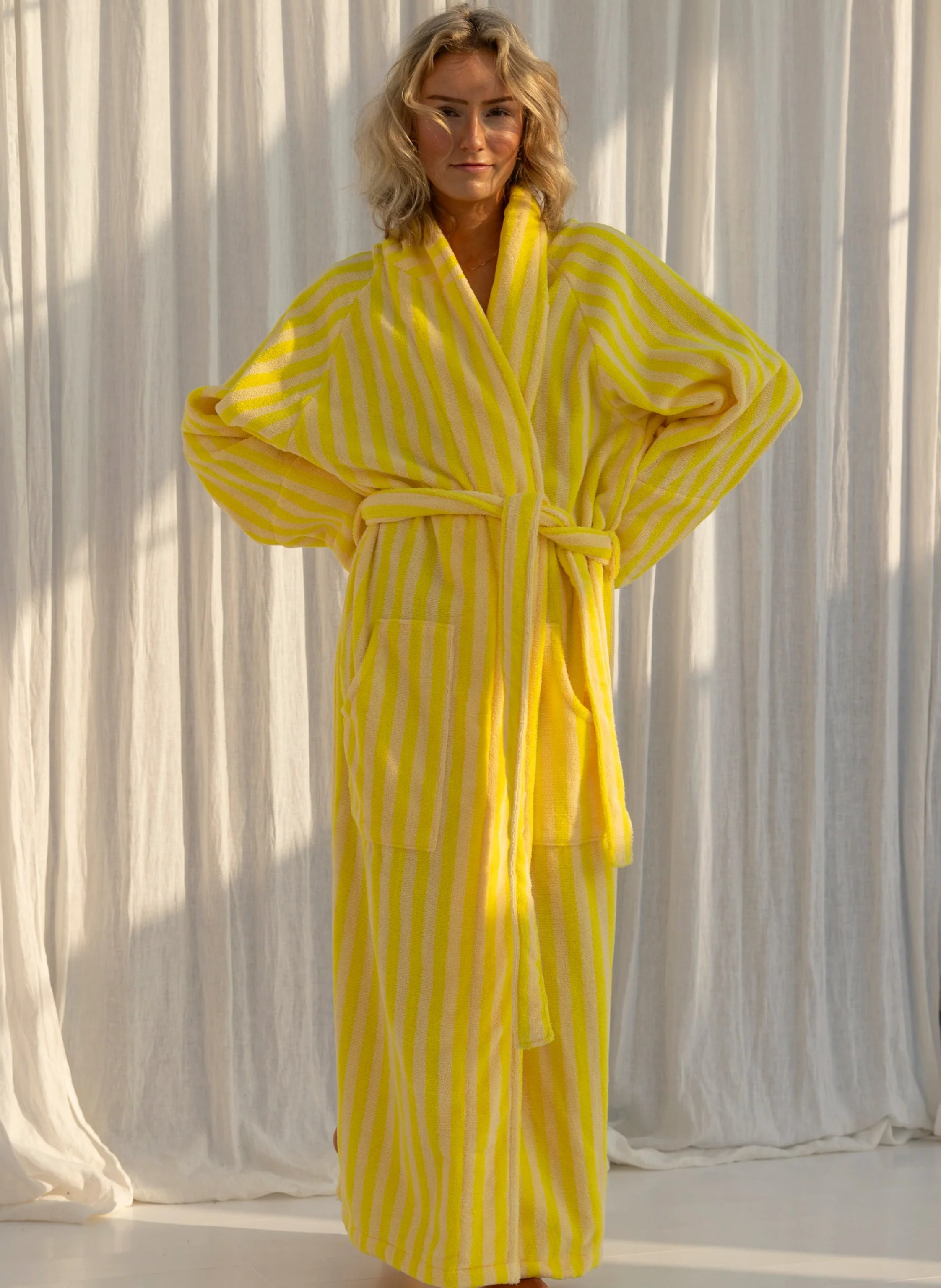 Bongusta Bademantel Naram Creme & Gelb