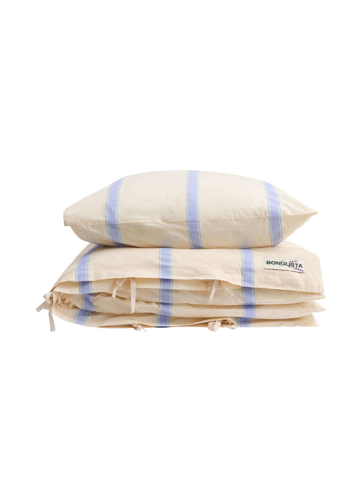 Bongusta Percale Bettwäsche Set Creme & Lavendel