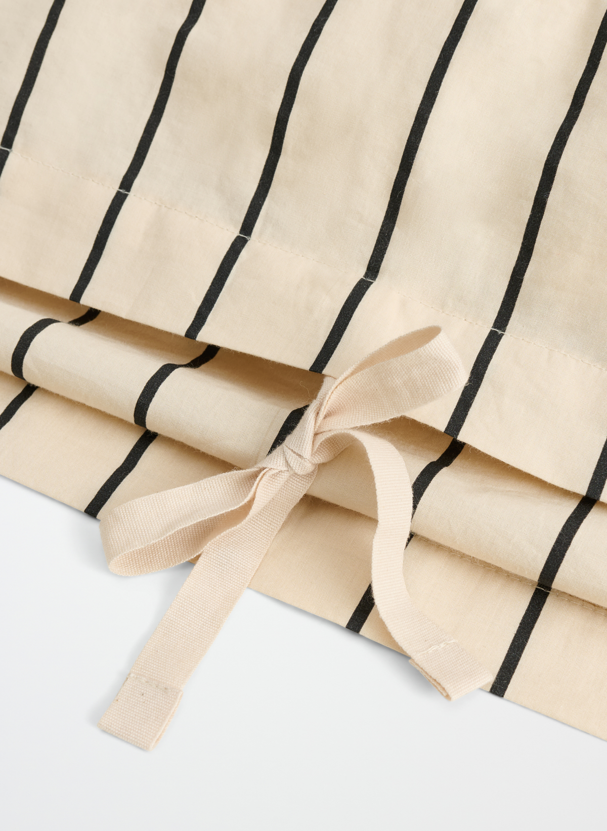 Bongusta Percale Bettwäsche Set Creme & Schwarz