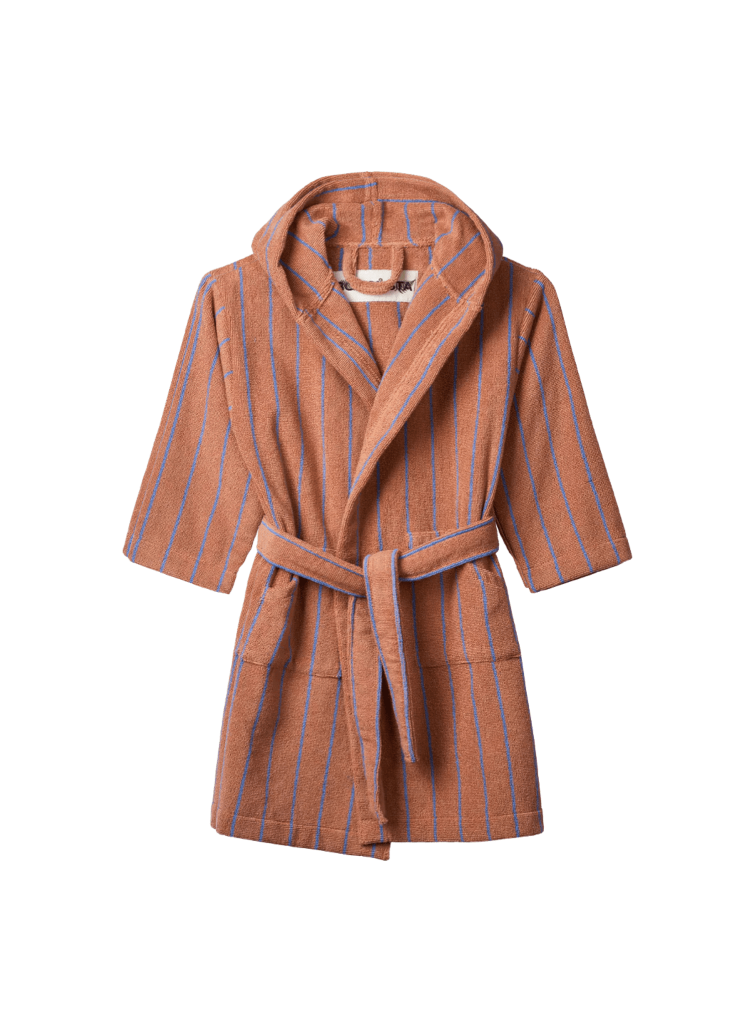 Bongusta Bademantel Naram Braun & Blau Kinder - hei - kju
