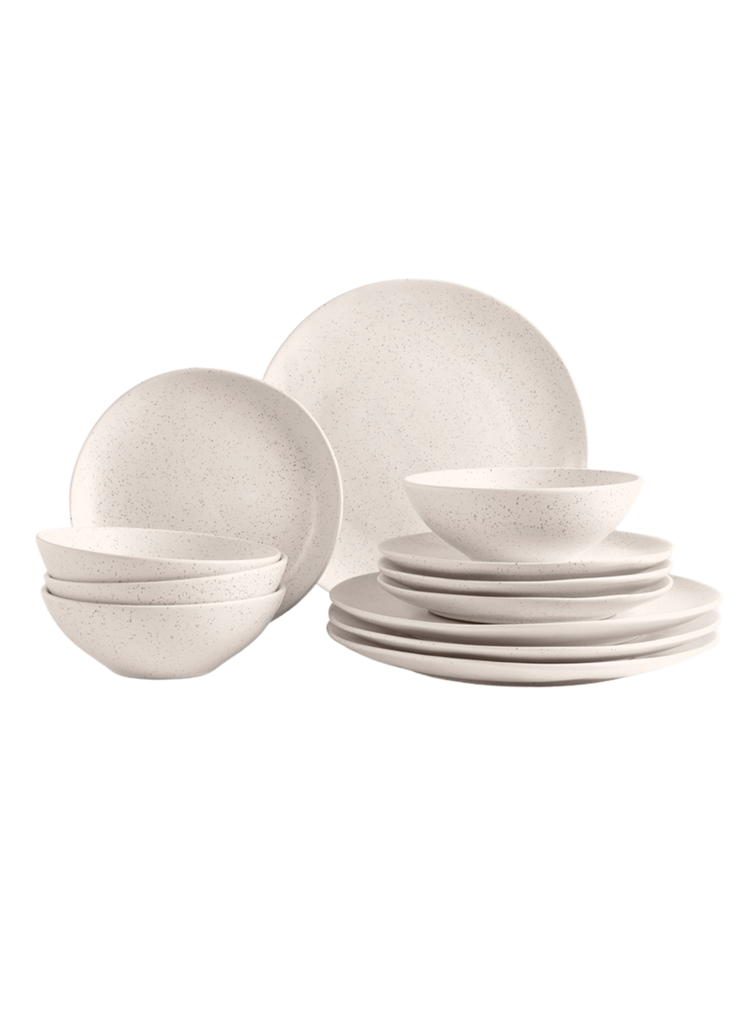 Broste Copenhagen Handgemachtes Geschirr-Set Nordic Vanilla, 4 Persone