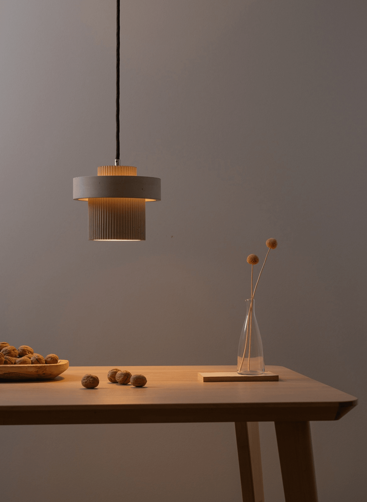 GANTlights Pendelleuchte – Designlampe aus Beton mit Up & Down Licht (S9) - hei-kju