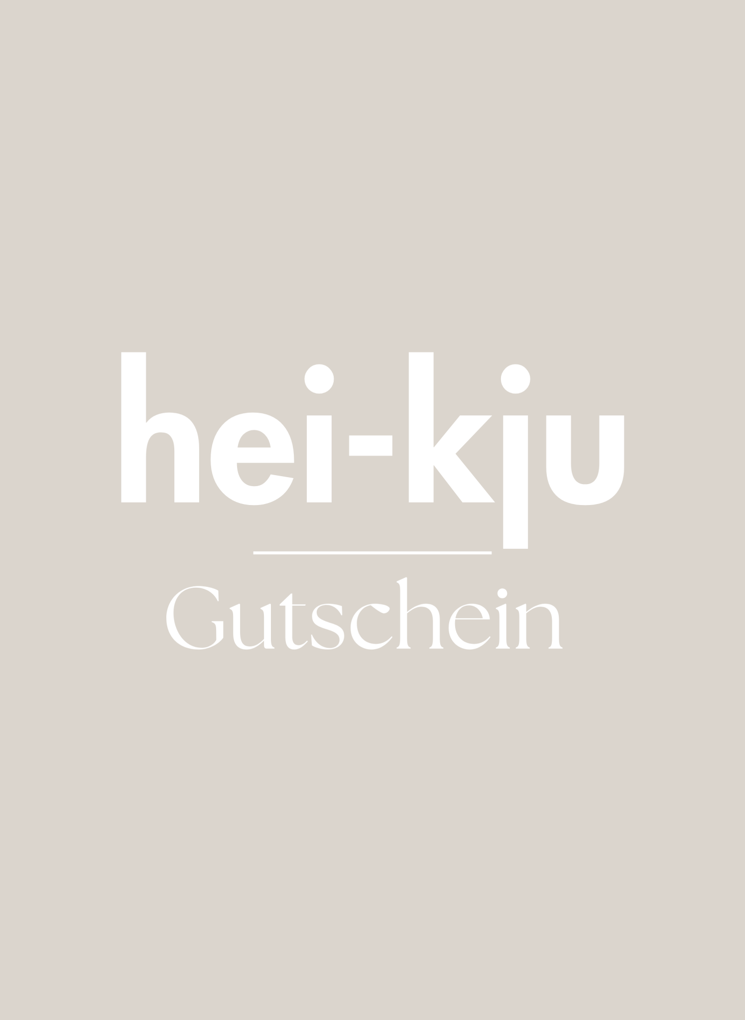 hei - kju Gutschein - hei - kju