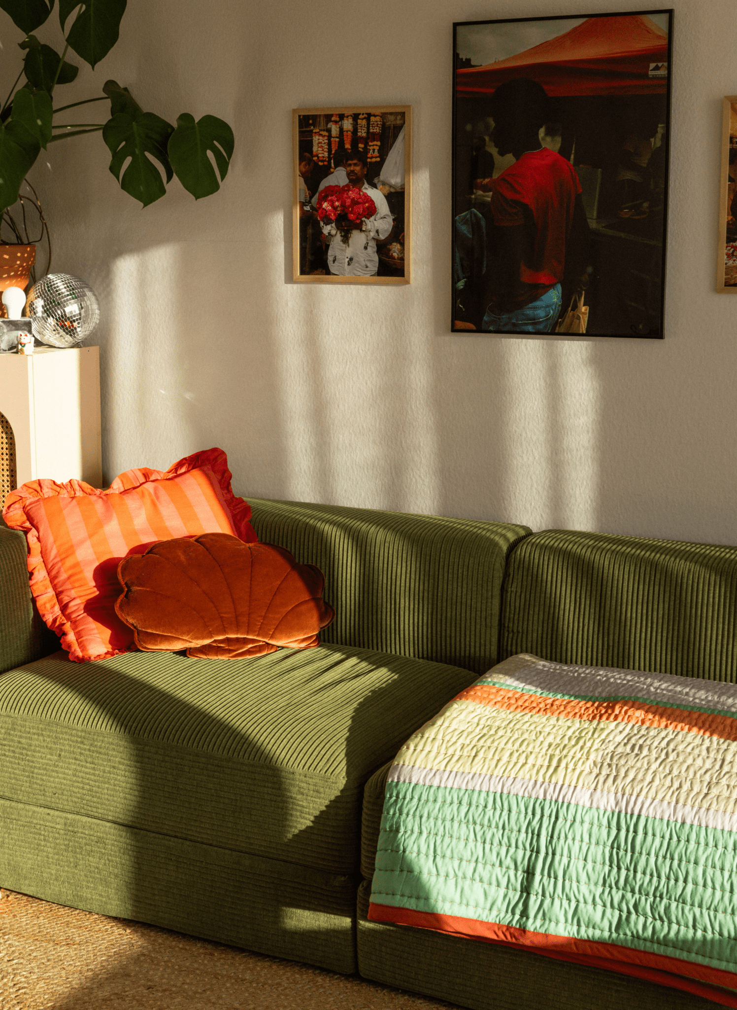 Hübsch Pavilion Decke Block Coral Multifarben - hei - kju