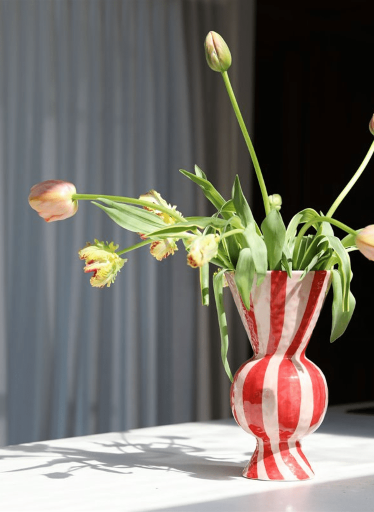 &k amsterdam Vase Rautenform Rot - hei - kju