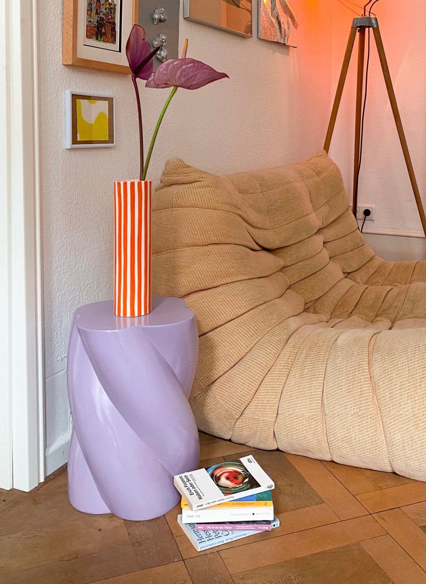 Vase Ray Orange - Klevering