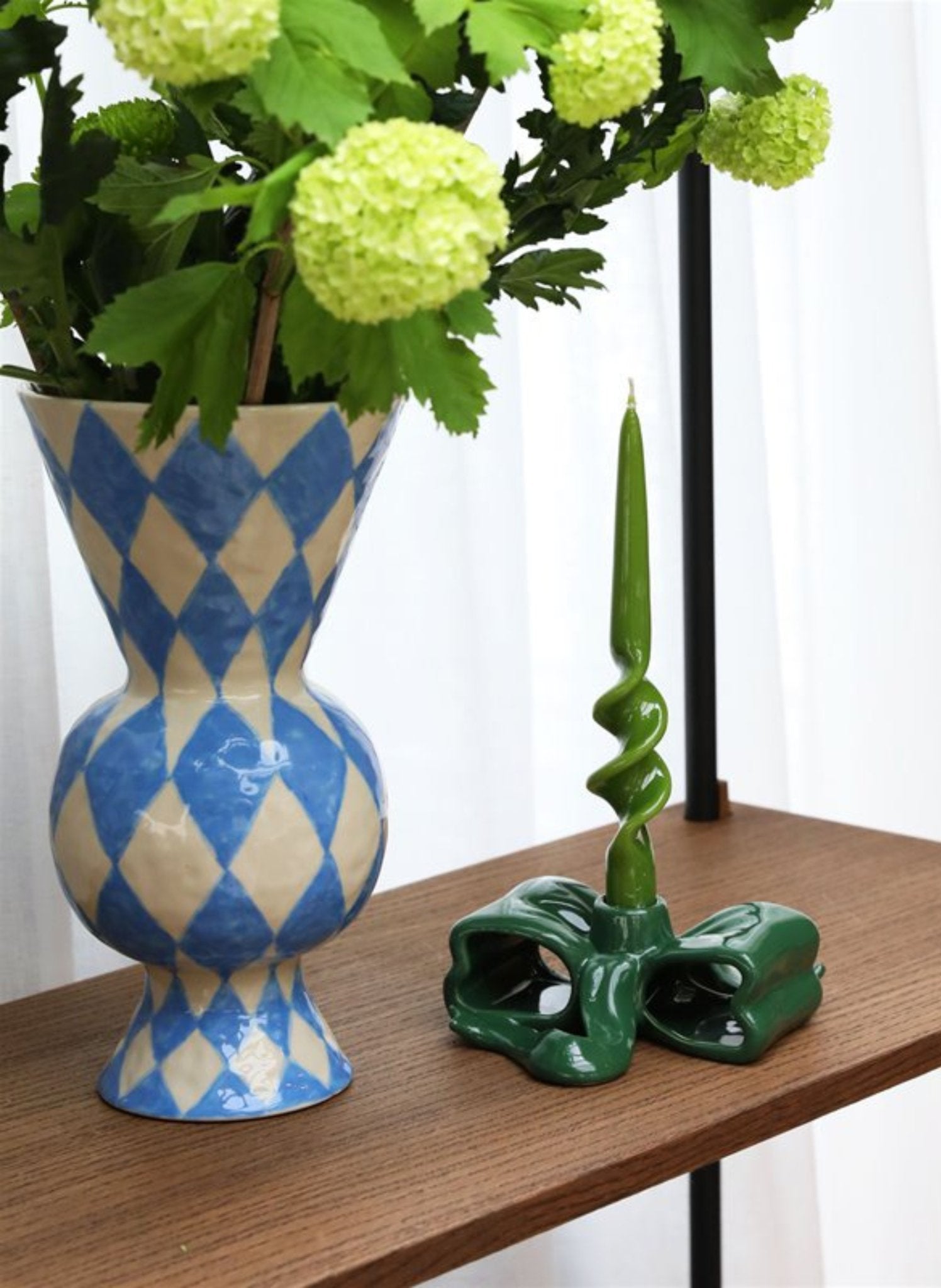 &klevering Vase Rautenform Blau - hei - kju