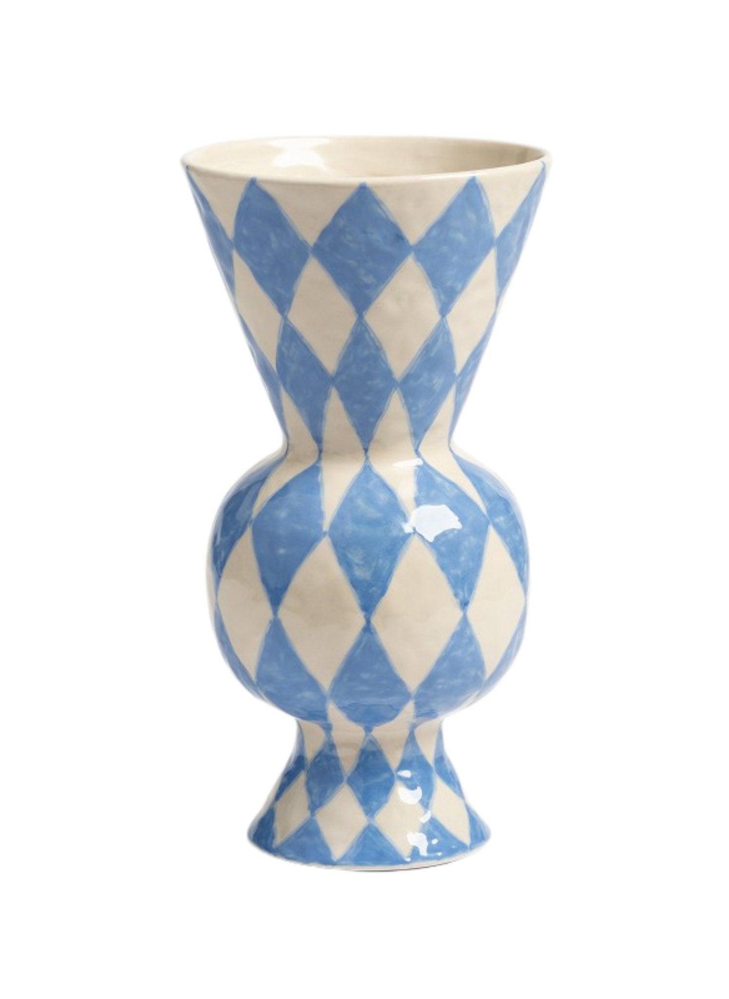 &klevering Vase Rautenform Blau - hei - kju