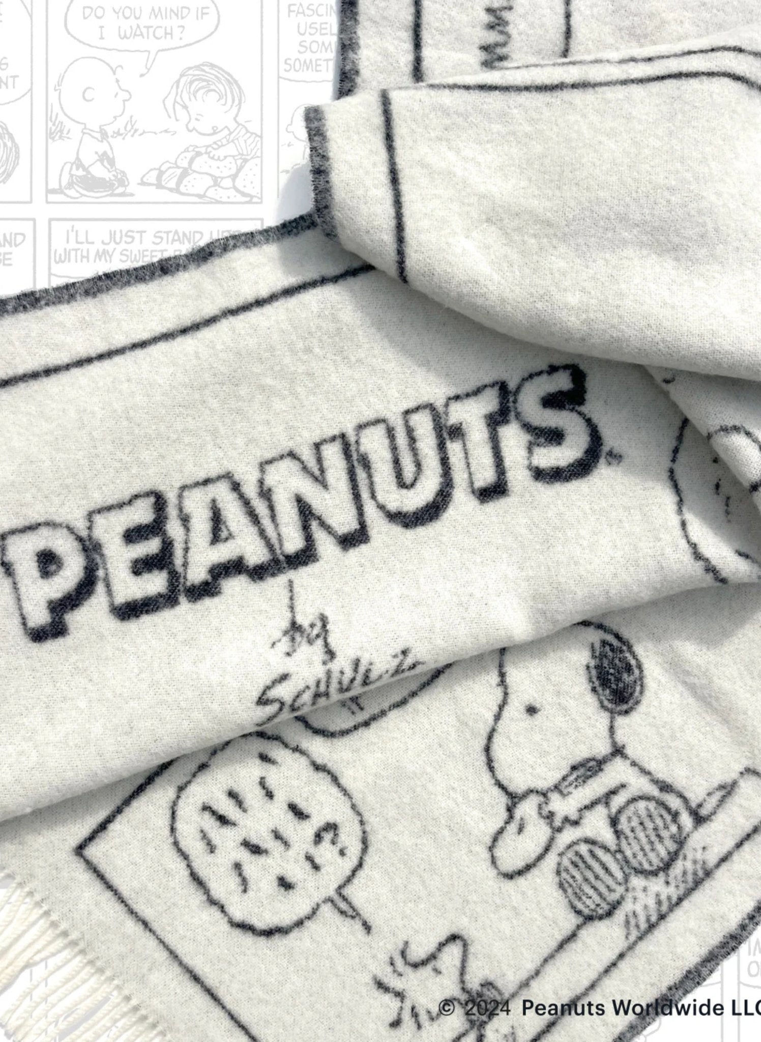 Maison Deux Wolldecke Peanuts Comic Doughnut - hei - kju