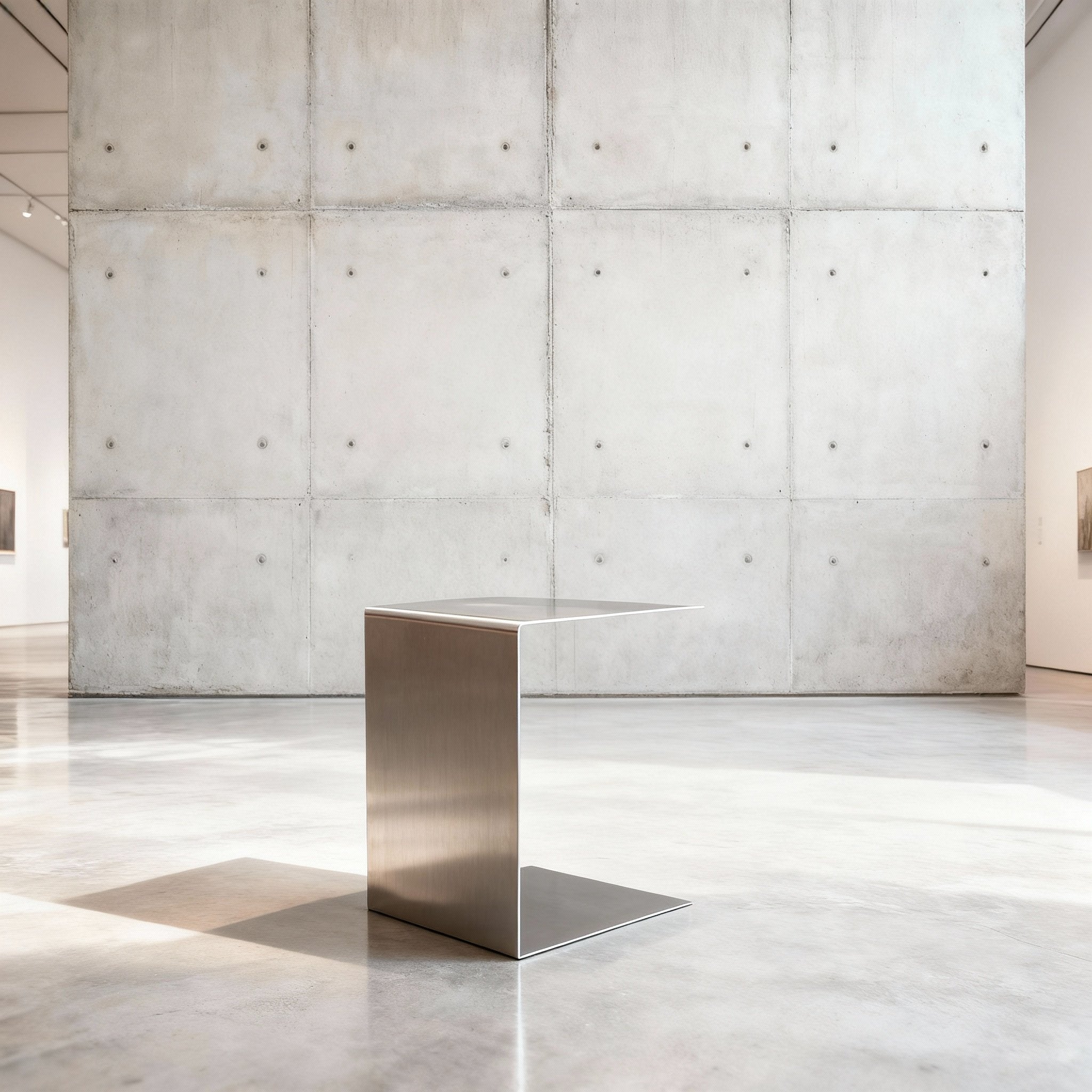 Mo Interiors Beistelltisch Gebürsteter Edelstahl - hei - kju