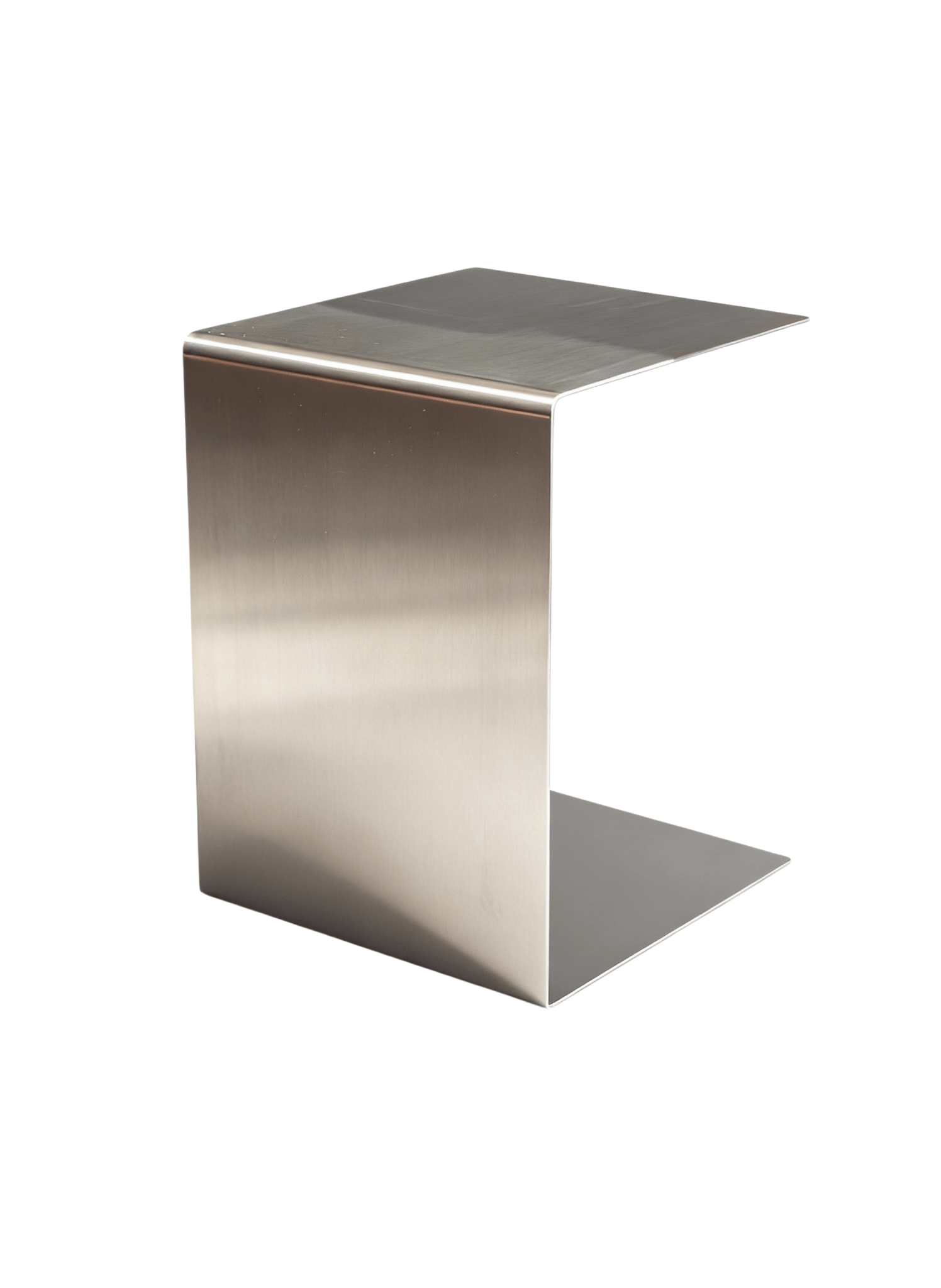 Mo Interiors Beistelltisch Gebürsteter Edelstahl - hei - kju