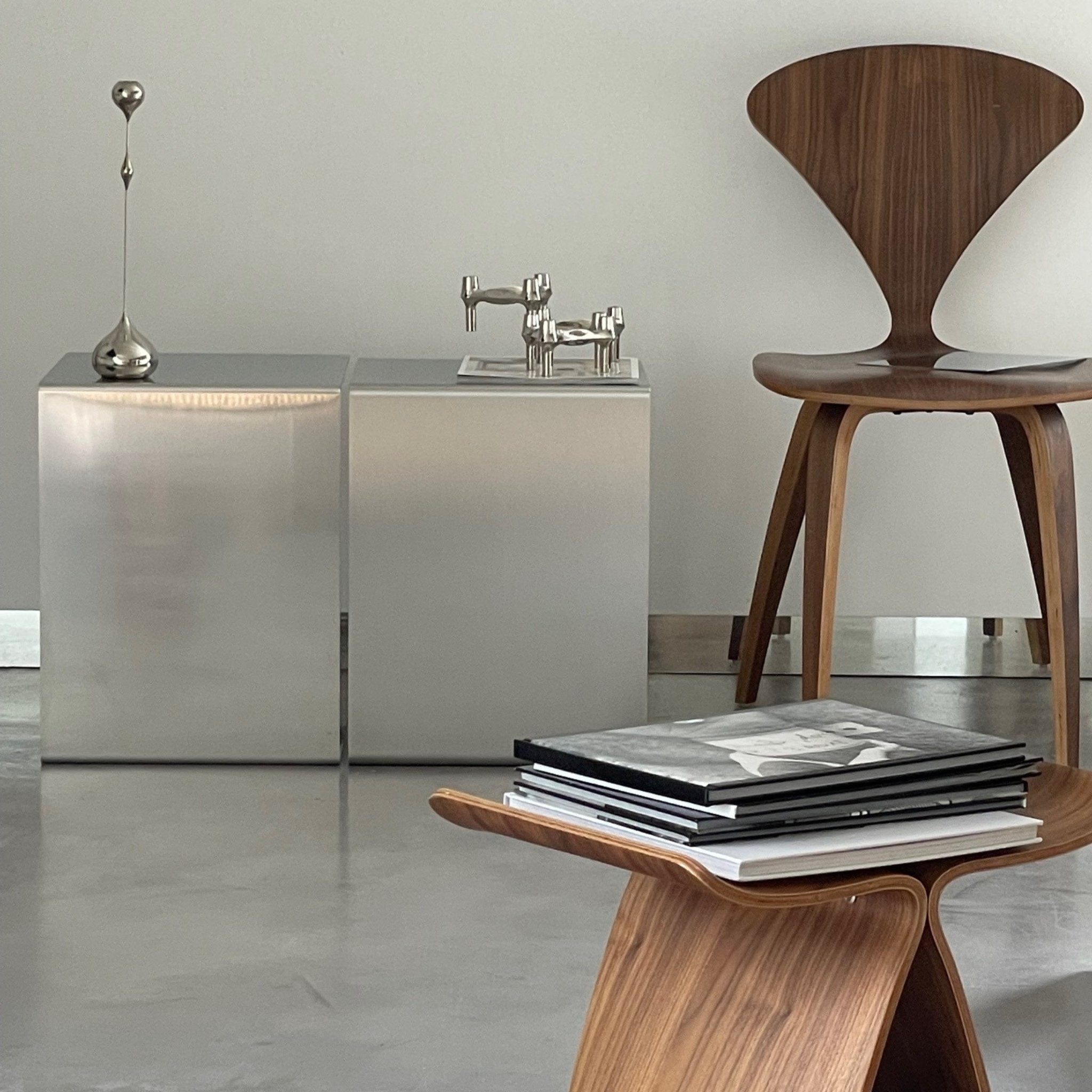 Mo Interiors Beistelltisch Spiegelpolierter Edelstahl - hei - kju