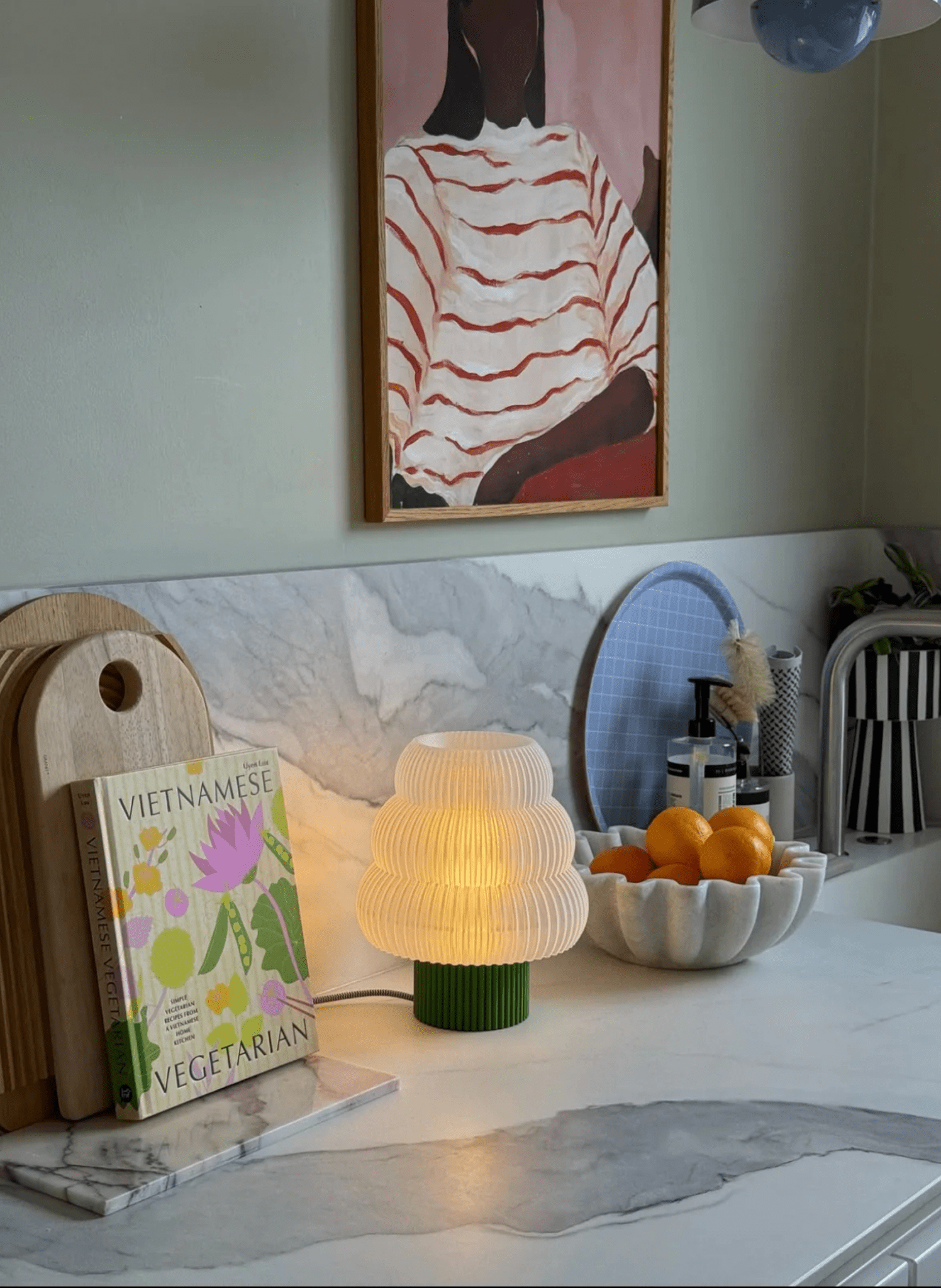 Mola Studio Tischlampe Luma Olive Grün - hei - kju