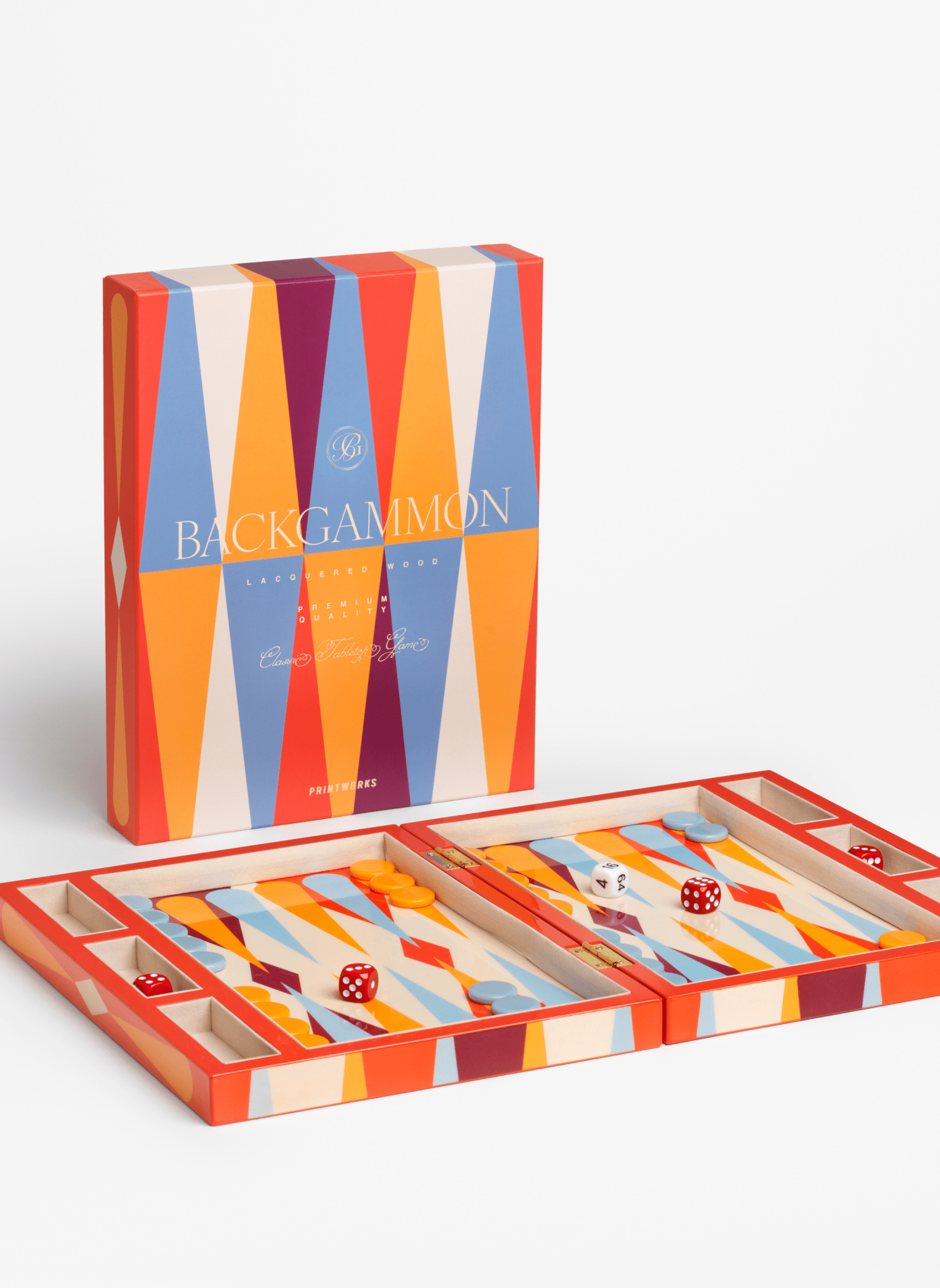 PRINTWORKS Lackiertes Backgammon - hei - kju