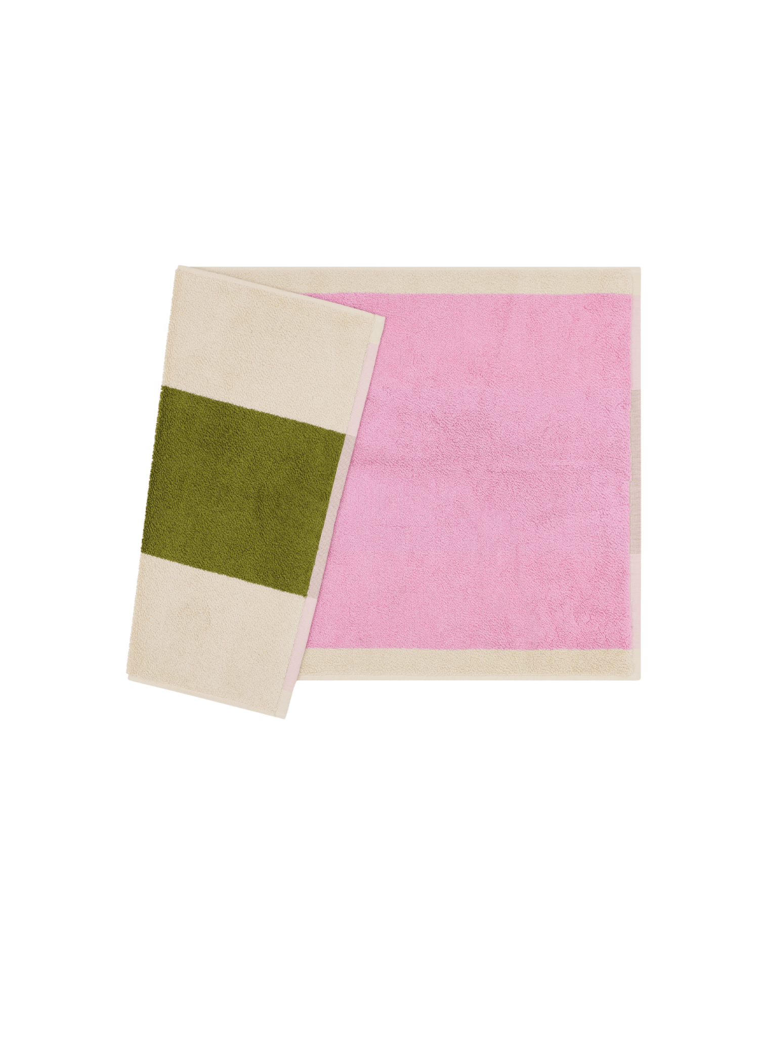 Suite702 Badematte 100% Baumwolle Rosa Olive - hei - kju