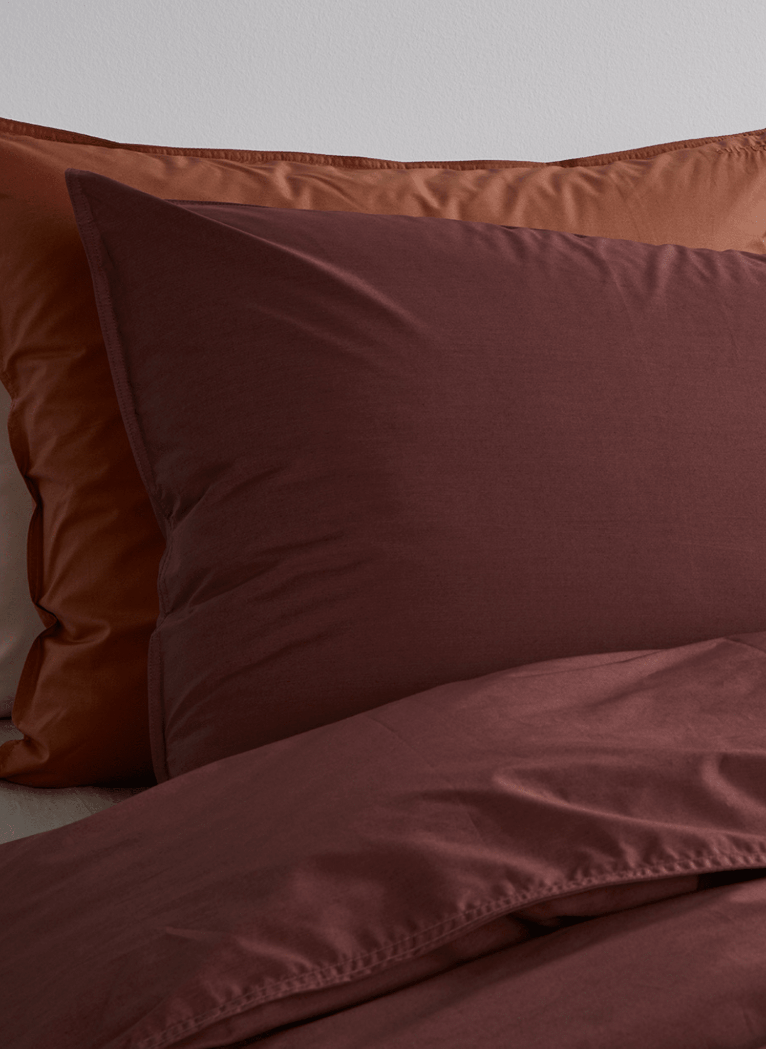 Suite702 Kissenbezug 100% Baumwolle Brique Red - hei - kju