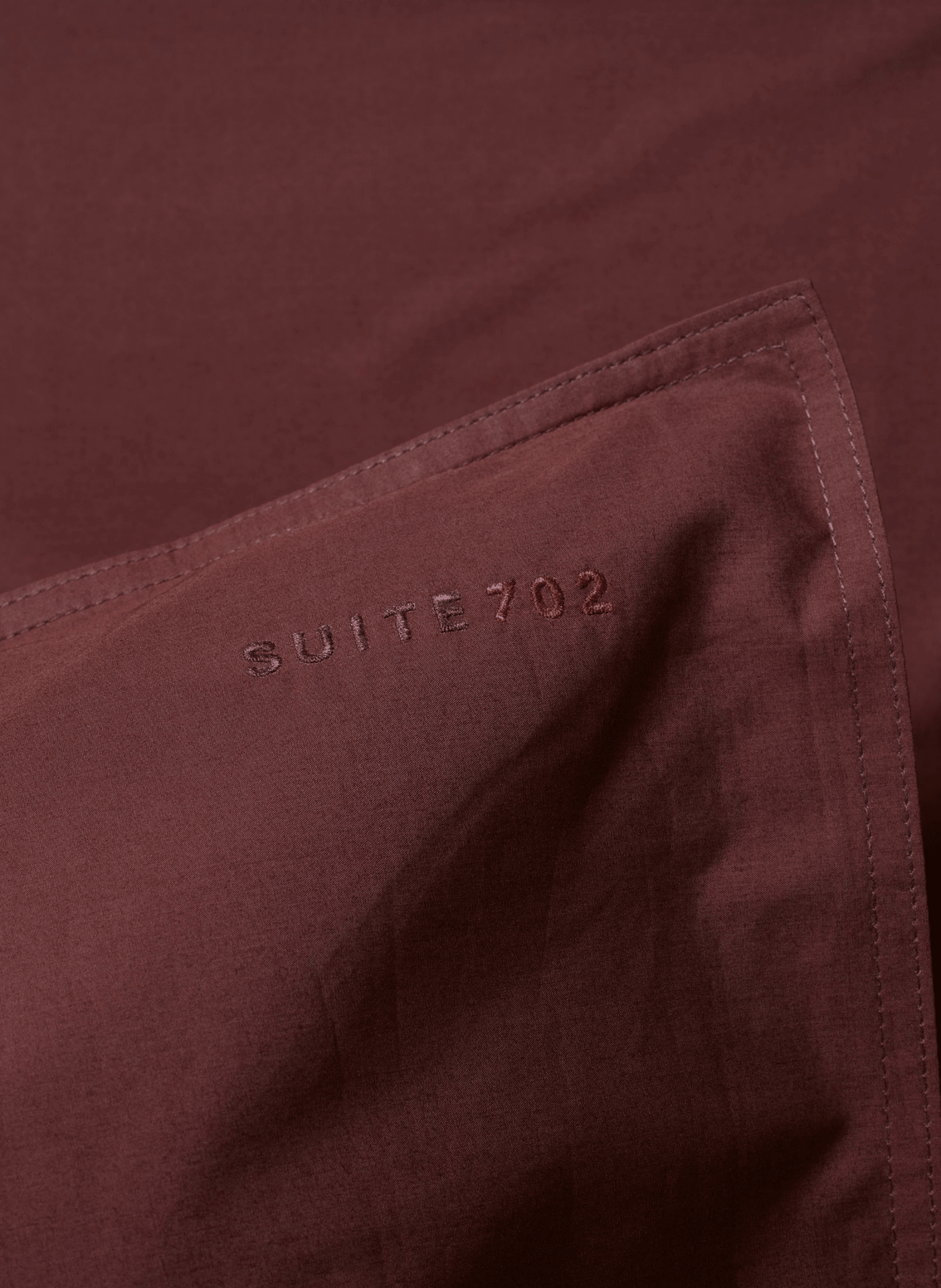 Suite702 Kissenbezug 100% Baumwolle Brique Red - hei - kju