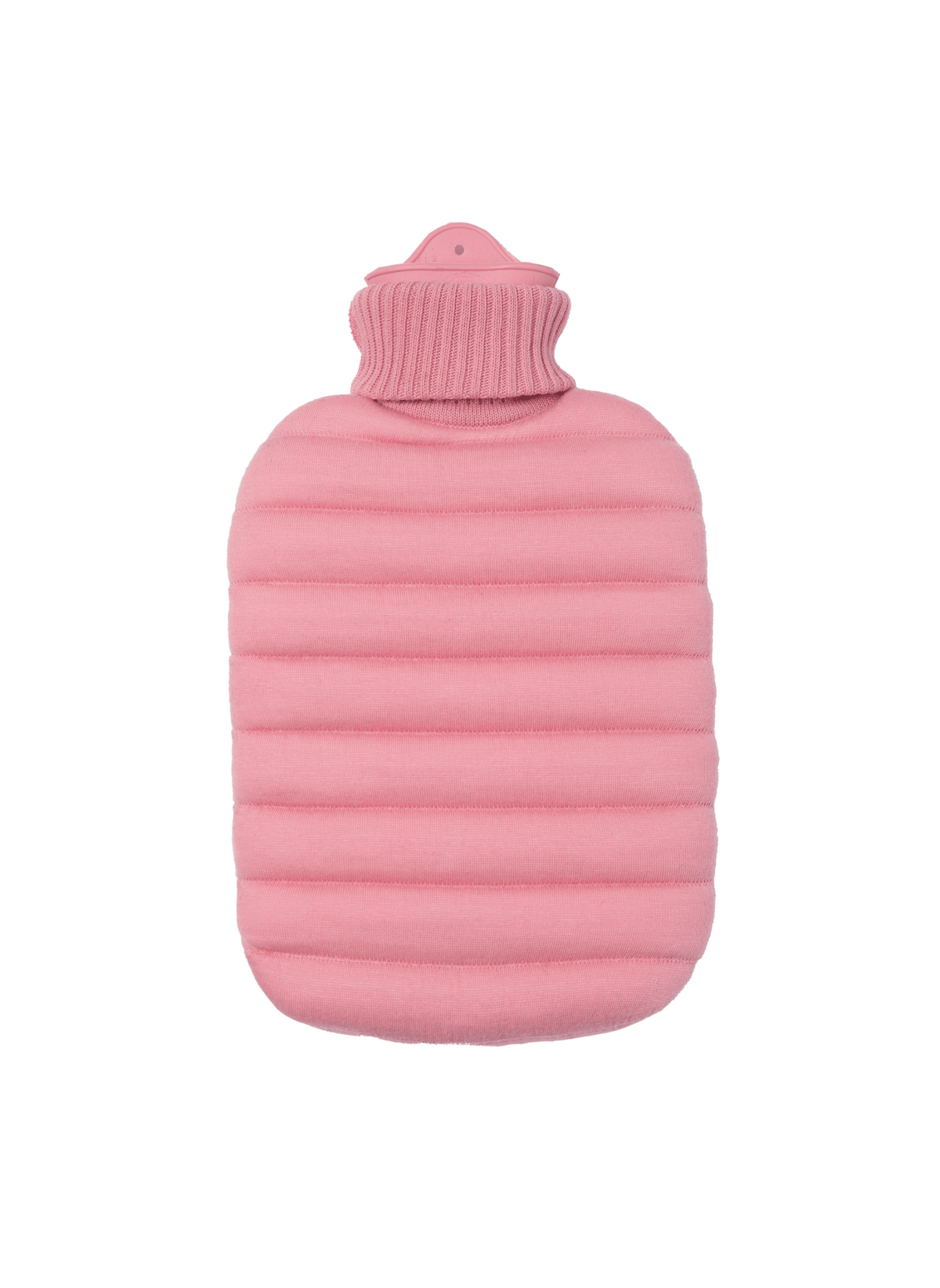 Suite702 Puffy Wärmflasche Rosa mit kuscheligem Bio-Baumwollbezug, 2 Liter - hei-kju