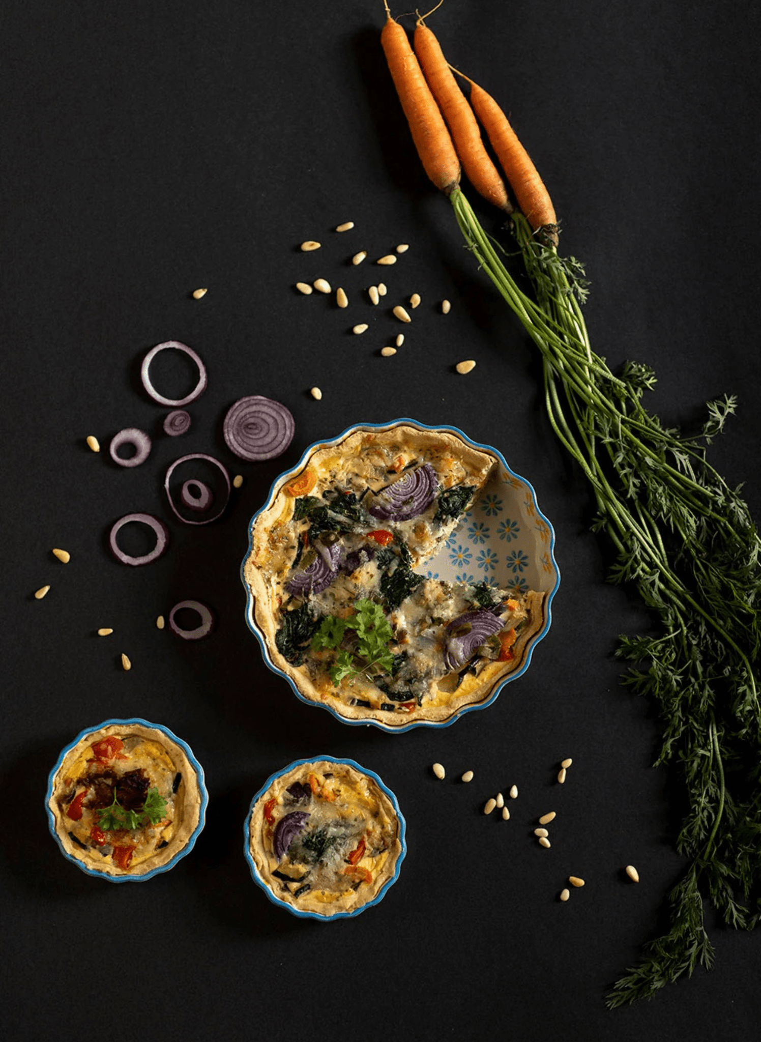 Tranquillo Quicheform Floral 22 cm - hei - kju